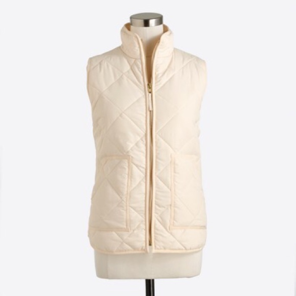 J. Crew sand puffer vest